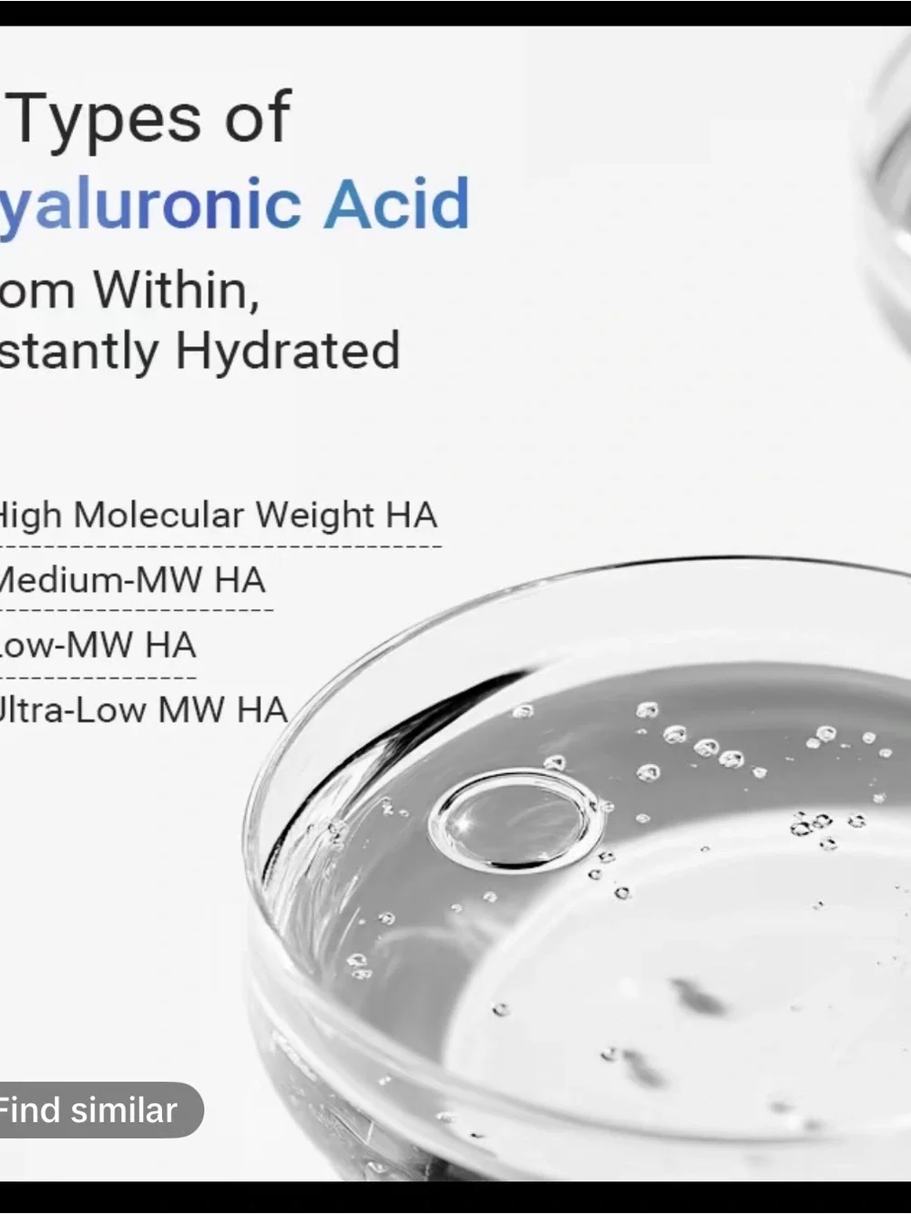 5% Hyaluronic Acid & Collagen Anti-Wrinkle Single-Use Serum - White & Blue